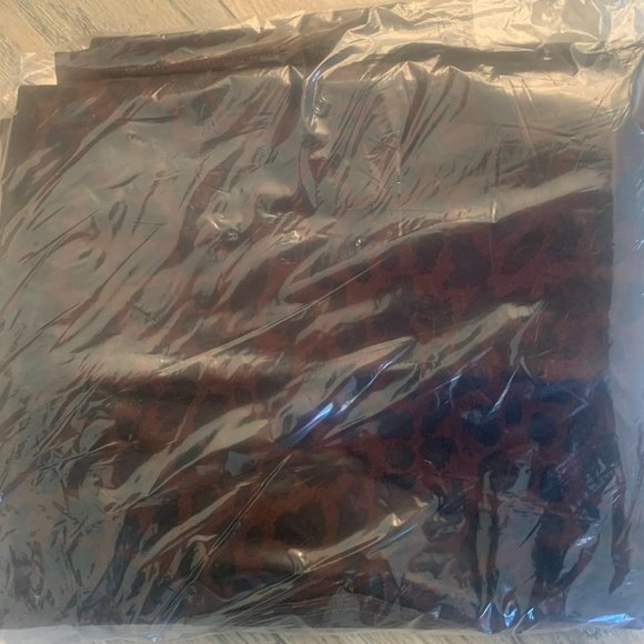 NWT BELLE BY KIM GRAVEL TRIPLELUXE TWILL BACK ZIP JEGGINGS BROWN CHETAH 26W - Picture 9 of 9